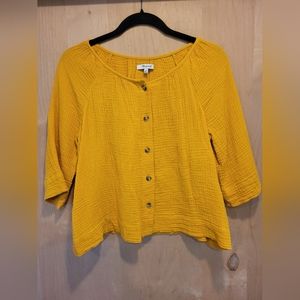 🛑SOLD🛑Madewell button front raglan top